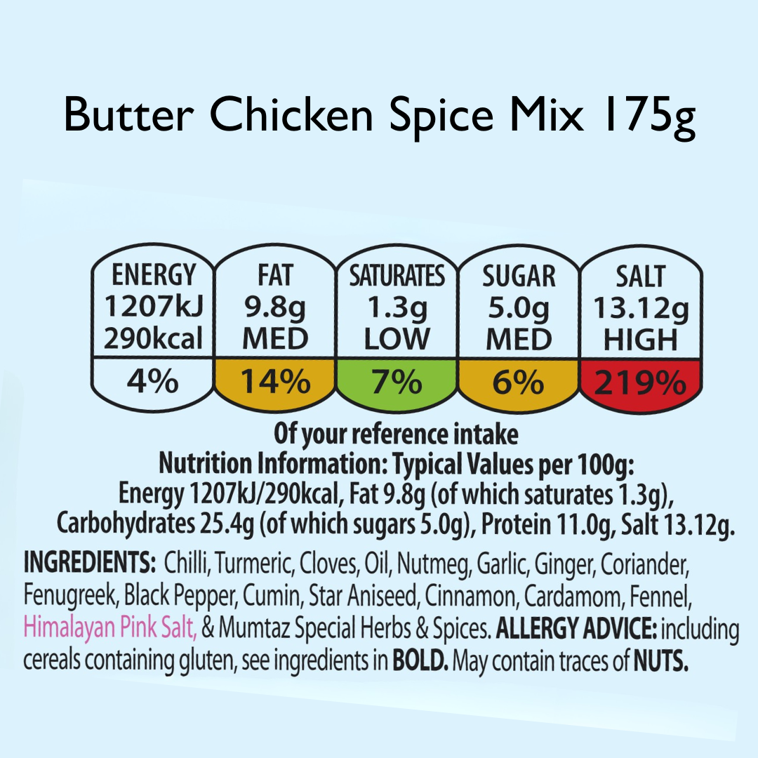 Mumtaz Butter Chicken Masala Spices 175g