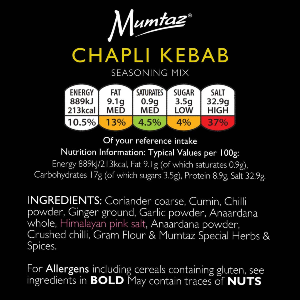 Mumtaz Chapli Kebab Seasoning 250g
