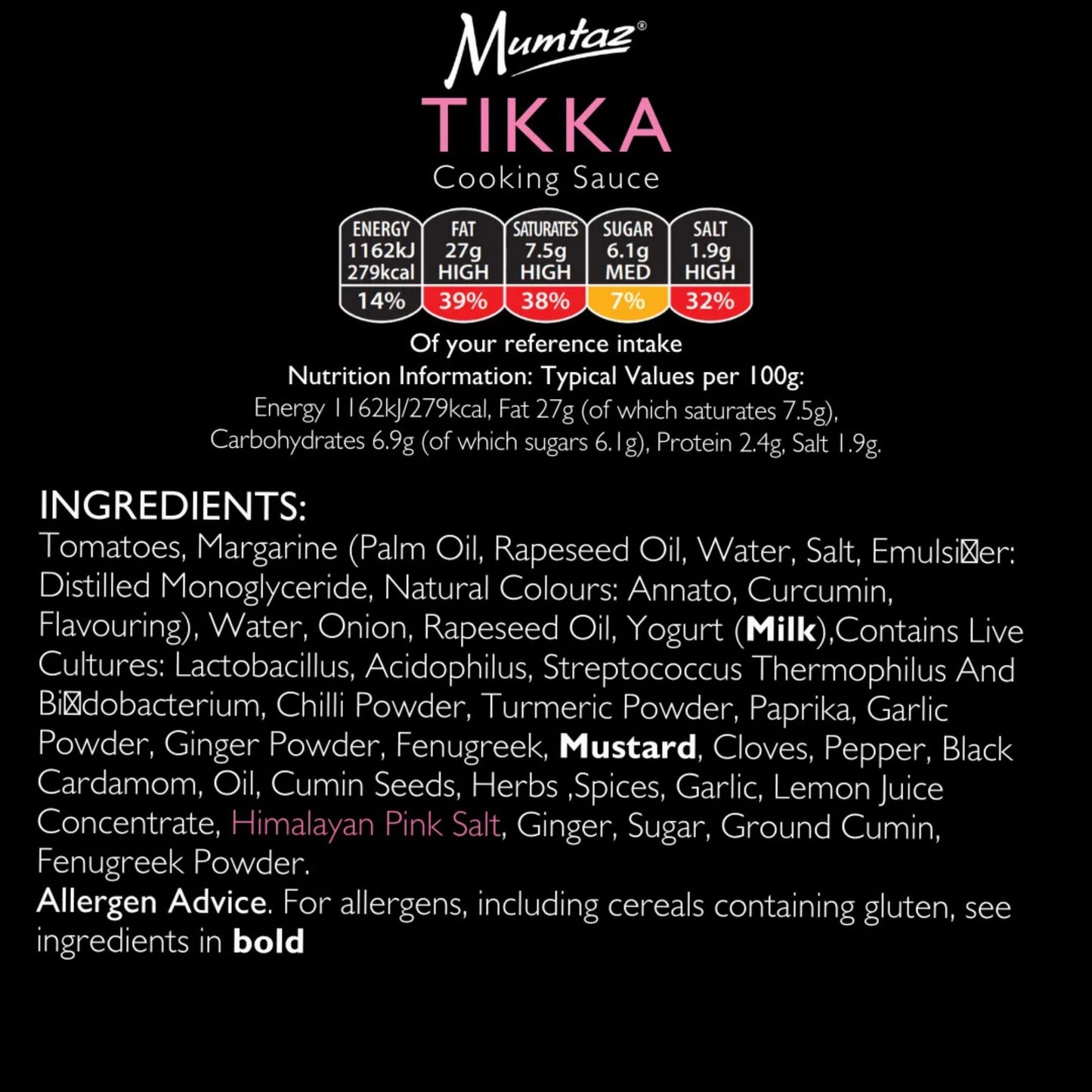 Mumtaz Tikka Simmer Sauce 350g