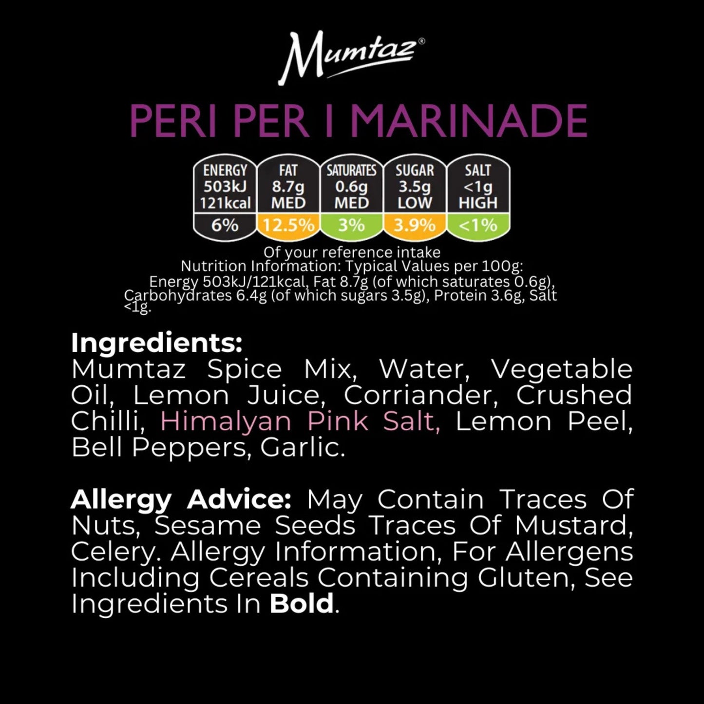 Mumtaz Peri Peri Marinades 500g
