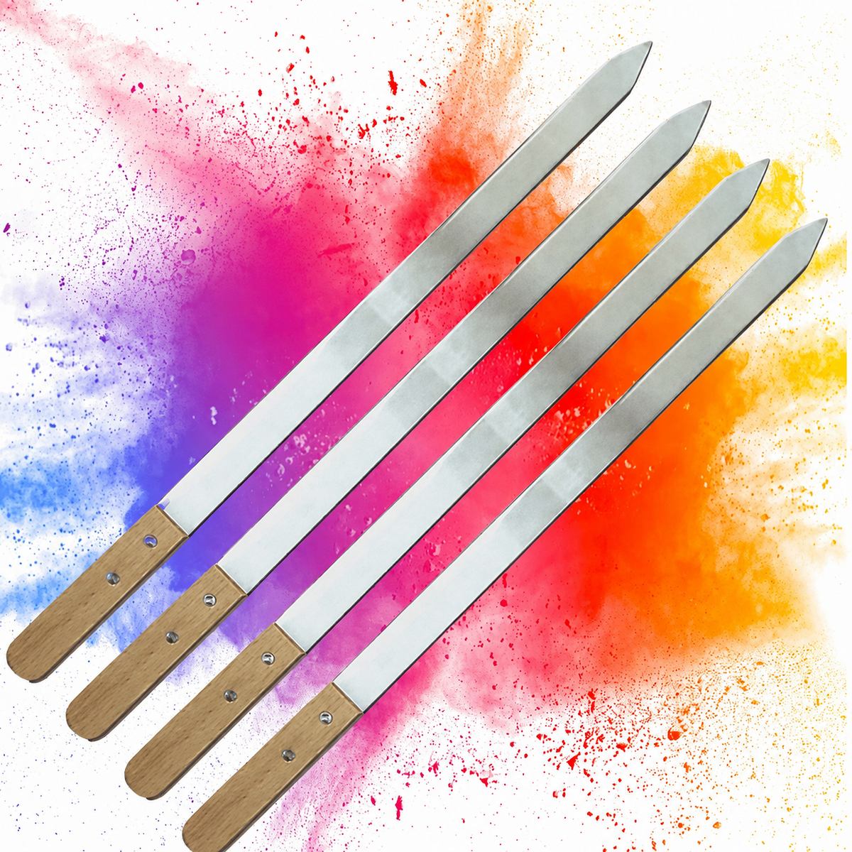 Smoke & Flame Premium BBQ Skewers (Set of 4)