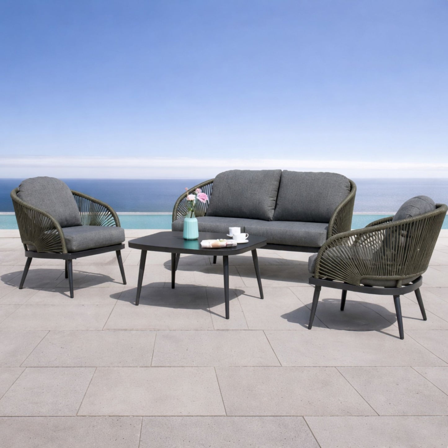 NAVA 4 Piece Garden Furniture Set (REDUCED TO CLEAR)