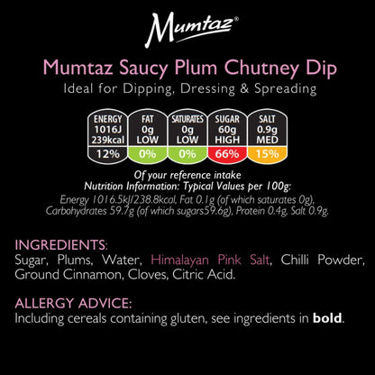 Mumtaz Saucy Plum Chutney 295g