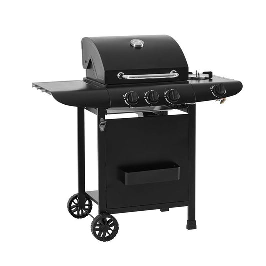 Callow 3 Burner Gas Grill BBQ with Cover, Lid and Side Burner