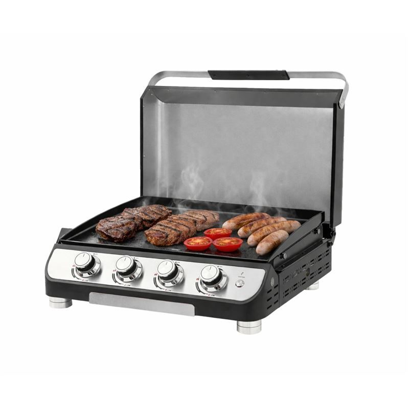 Callow Deluxe Plancha Griddle With Lid 4 Burner