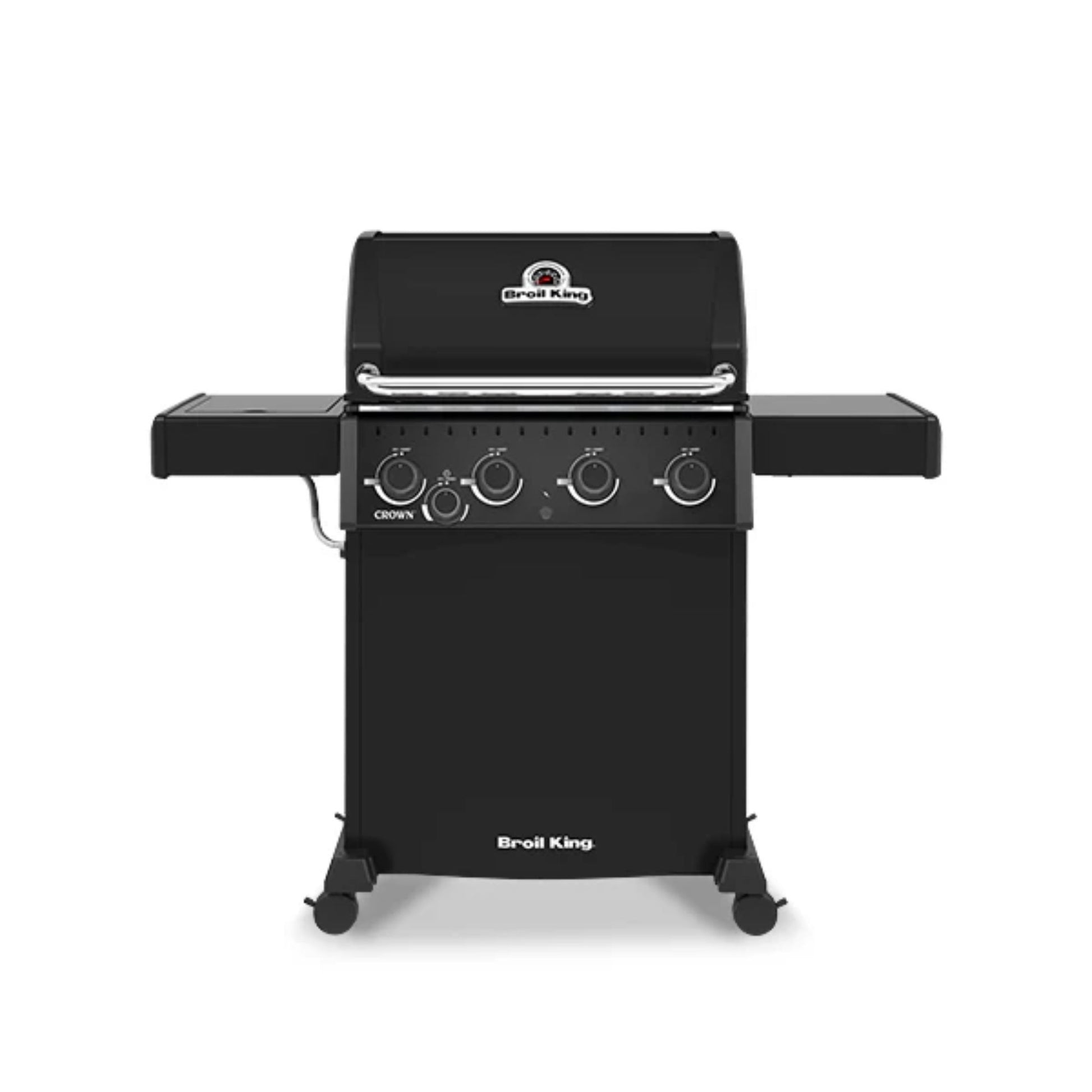 Broil King gas BBQ front view with a white background. 