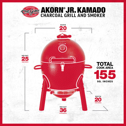 Char-Griller Akorn Jr. Kamado Grill & Smoker
