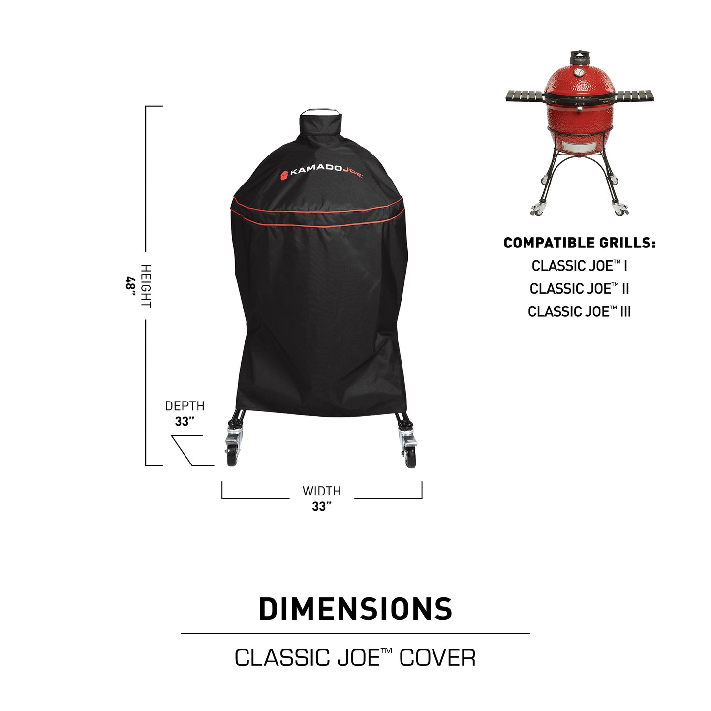 Kamado Joe Grill Cover For Classic Joe