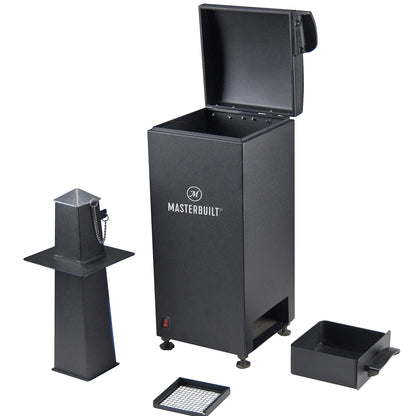 Masterbuilt® Slow and Cold Smoker Accessory Attachment With Removable Ash Tray for Masterbuilt Vertical BBQ Smokers in Black (Fits 710 Model)