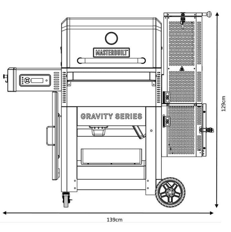 Masterbuilt Gravity Series 800 Digital Charcoal BBQ