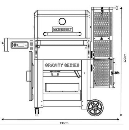 Masterbuilt Gravity Series 800 Digital Charcoal BBQ