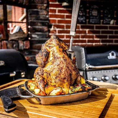 Stainless Steel Chicken Roaster with Pan