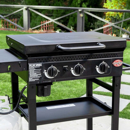 Char-griller - Flat Iron 3 Burner Gas Griddle / Plancha (with UK regulator)