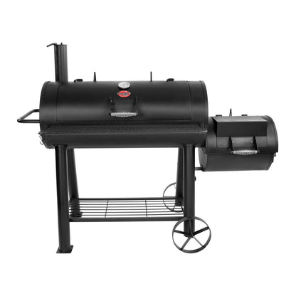 Black barbecue grill on a white background