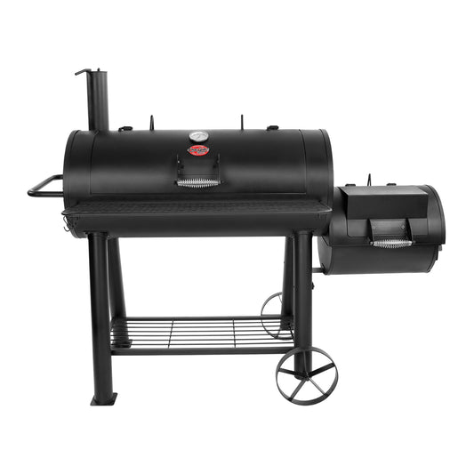 Black barbecue grill on a white background