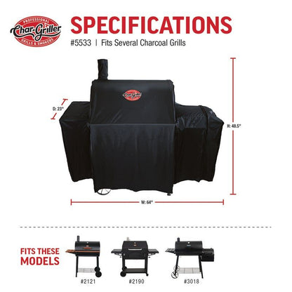 Grill Cover - Smokin' Pro / Pro Deluxe / 30" Traditional Charcoal Grill / Wrangler