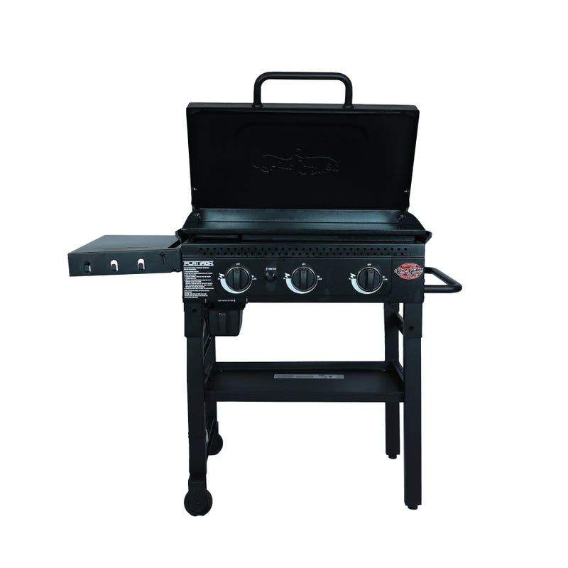 Char-griller - Flat Iron 3 Burner Gas Griddle / Plancha (with UK regulator)