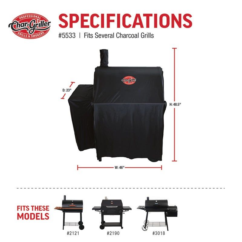 Grill Cover - Smokin' Pro / Pro Deluxe / 30" Traditional Charcoal Grill / Wrangler