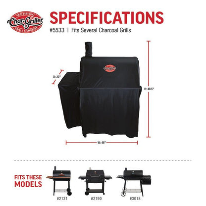 Grill Cover - Smokin' Pro / Pro Deluxe / 30" Traditional Charcoal Grill / Wrangler