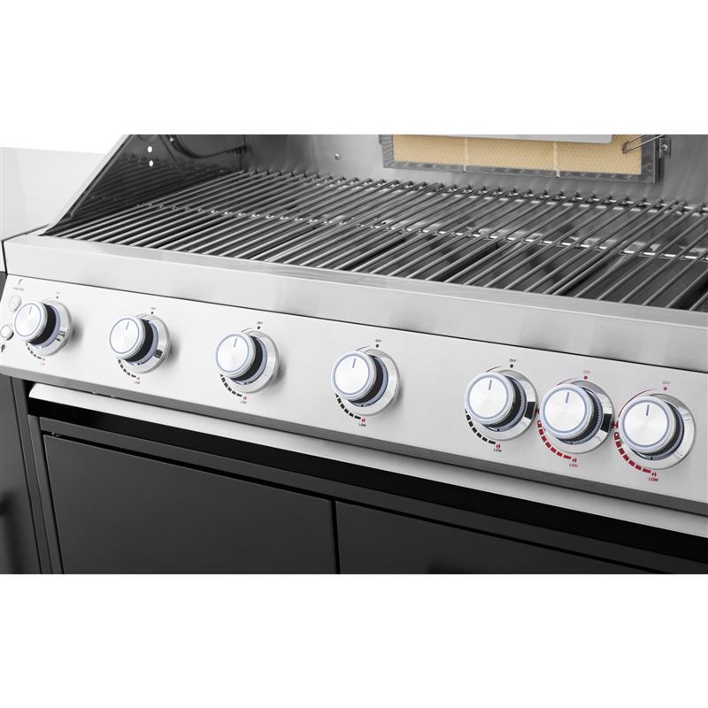 Callow 6 Burner Gas Grill BBQ with Full Kitchen Set