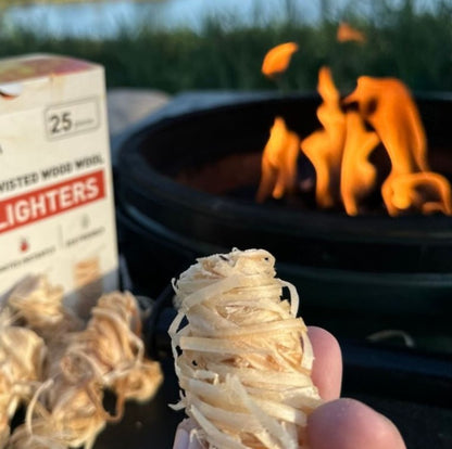 Wood Wool Firelighters - 50 Piece Box