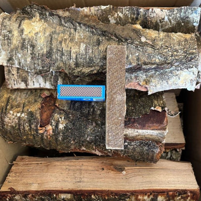 Flame Box with Kiln Dried Birch Firewood & Fire Starters