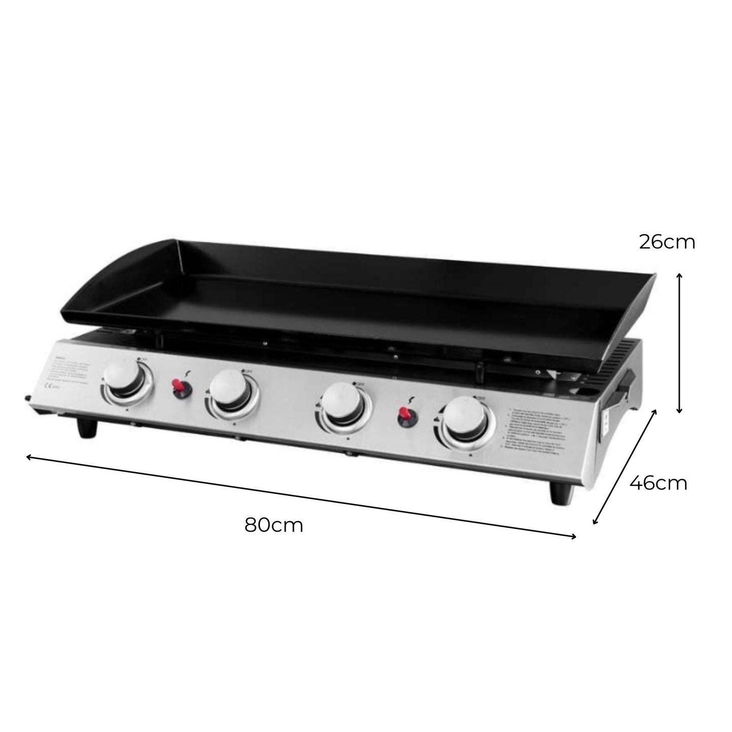 Callow 4-burner Gas Plancha Griddle