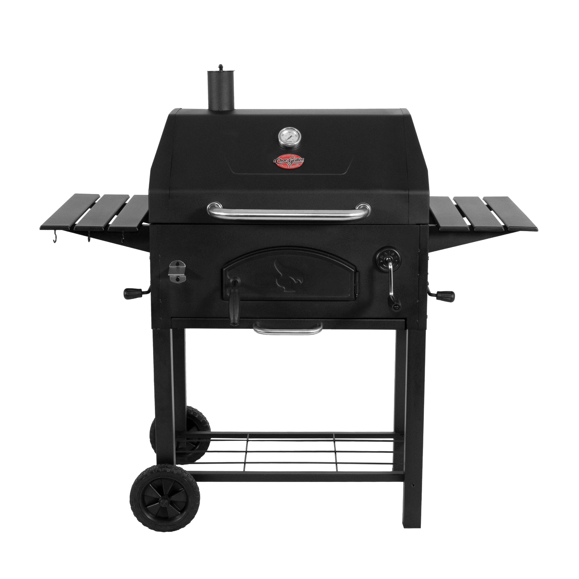 Black barbecue grill on a white background